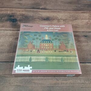 Heritage Puzzle Governor's Palace Fife and Drum Unisex 550pc Multi NEW Folk Art